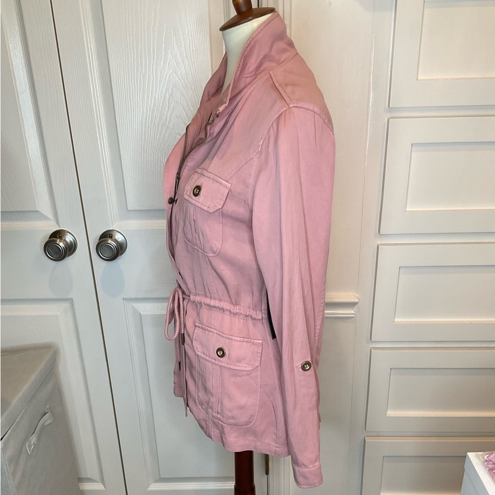Black Label pretty rose colored casual zip up jacket. Brand New with tags - Picture 6 of 6